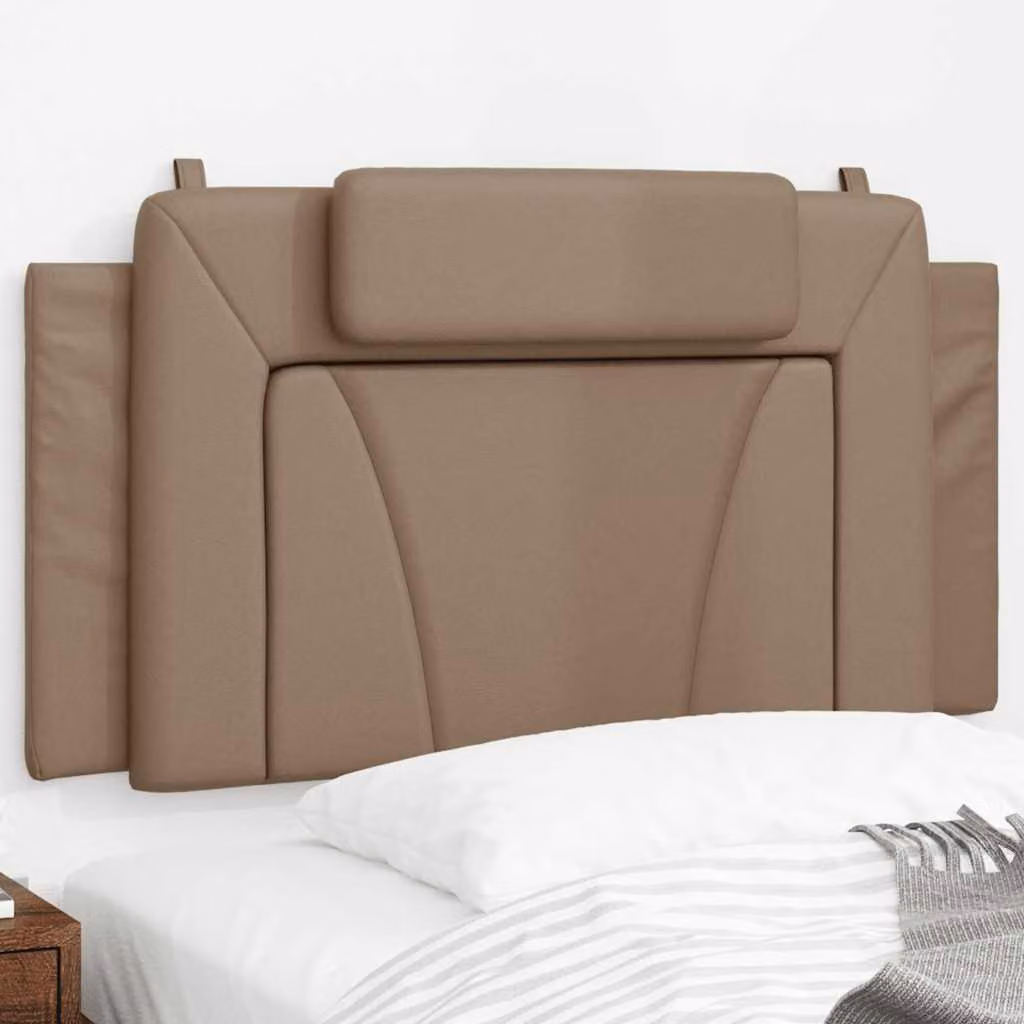 Cuscino Testiera Viana vidaXL in Similpelle, Colore Cappuccino, Larghezza: 100 cm