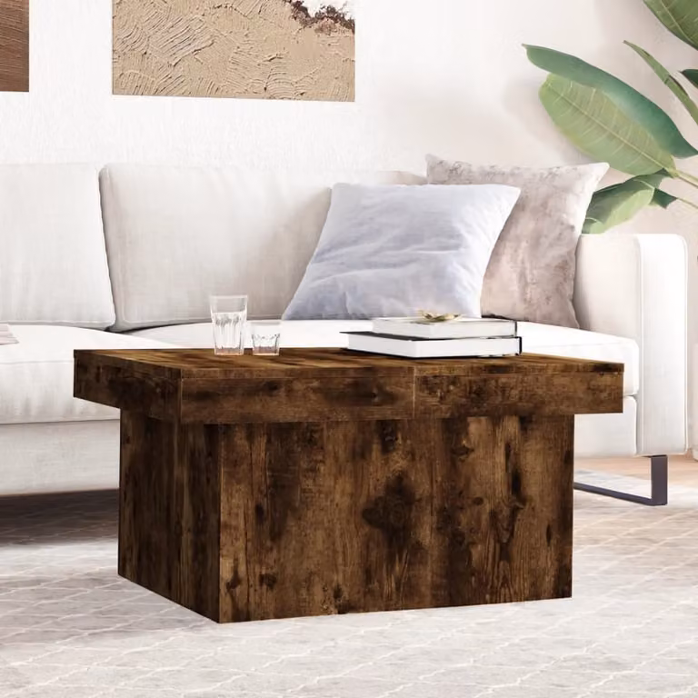 Maison Exclusive - Tavolino in rovere affumicato 100x55x40 cm Materiale ligneo