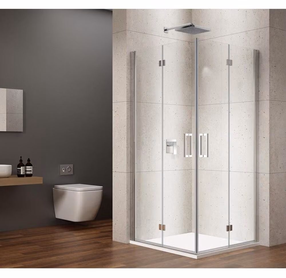 LORO Cabina doccia rettangolare 1000x900mm, ingresso ad angolo
