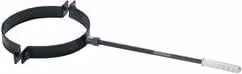 Reggitubo per canna fumaria Pellet Light Nero opaco Save Fumisteria 8cm