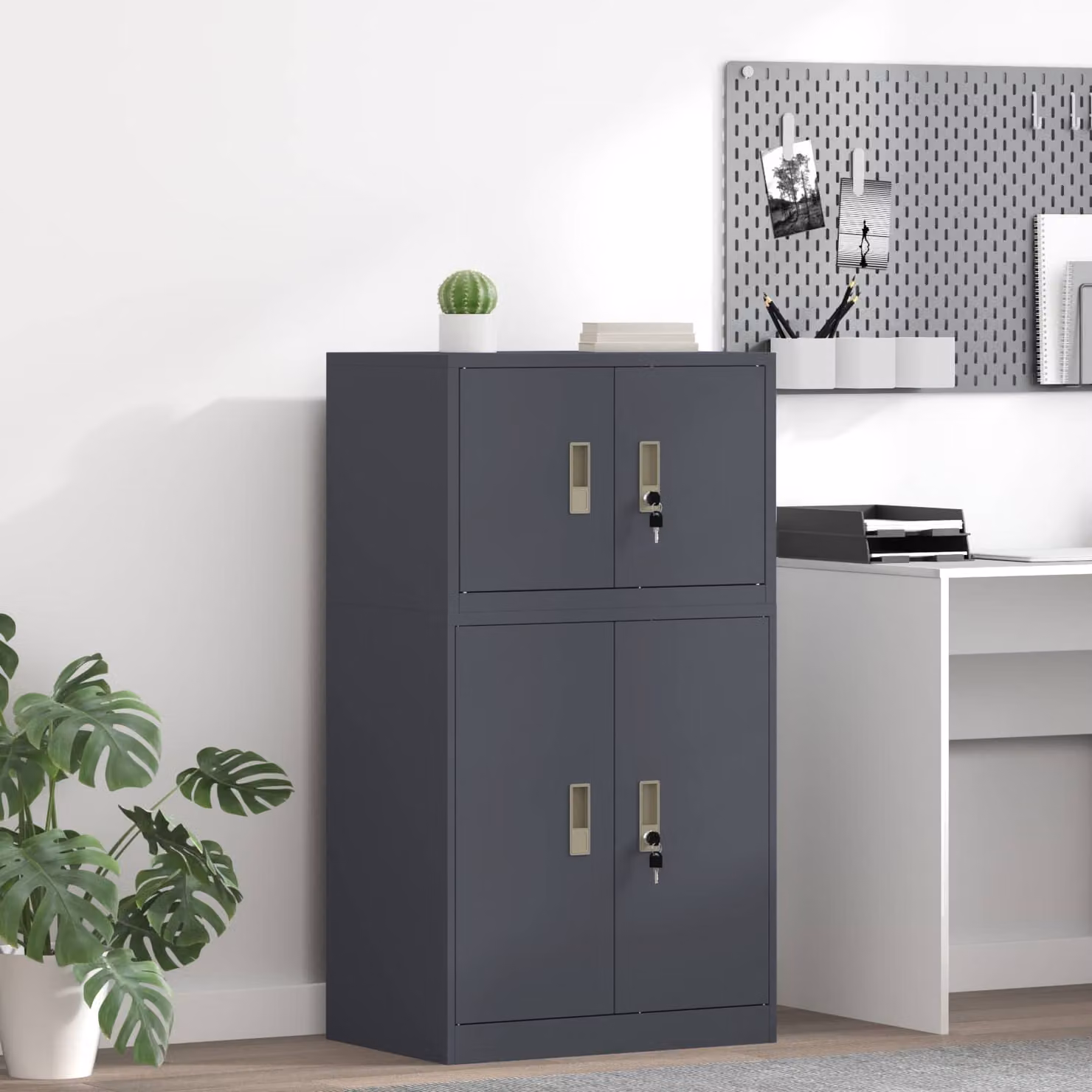 vidaXL Armadio Antracite 60 x 40 x 40 cm Acciaio