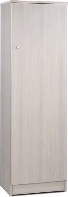 Armadio a 1 Anta GIORDANOSHOP con ripiani interni, Colore Beige/Marrone, L: 46 cm, H: 147 cm, P: 34 cm