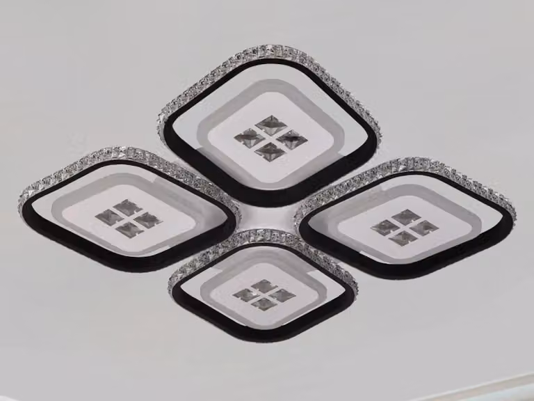 Lampada a soffitto a LED con telecomando, 130W - J3308/B