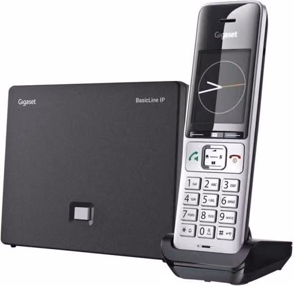 Telefono cordless Gigaset BasicLine IP + COMFORT 500HX VoIP, colore argento e nero con funzione hands-free – 2