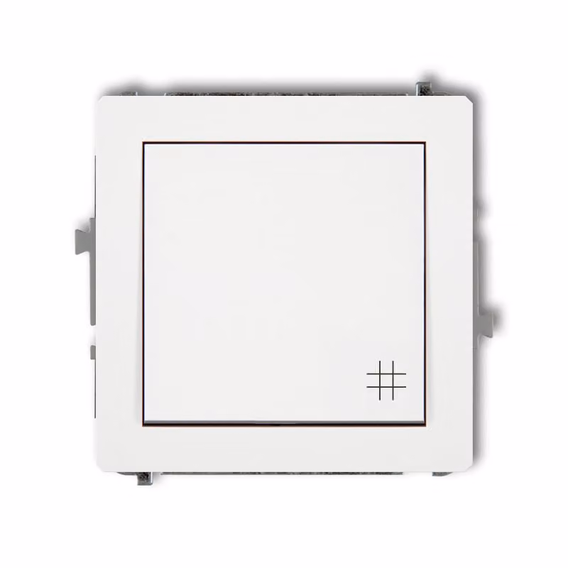 Interruttore a croce DWP-6 KARLIK ELEKTROTECHNIK | SERIE DECO | BIANCO | Telaio interruttore presa di corrente