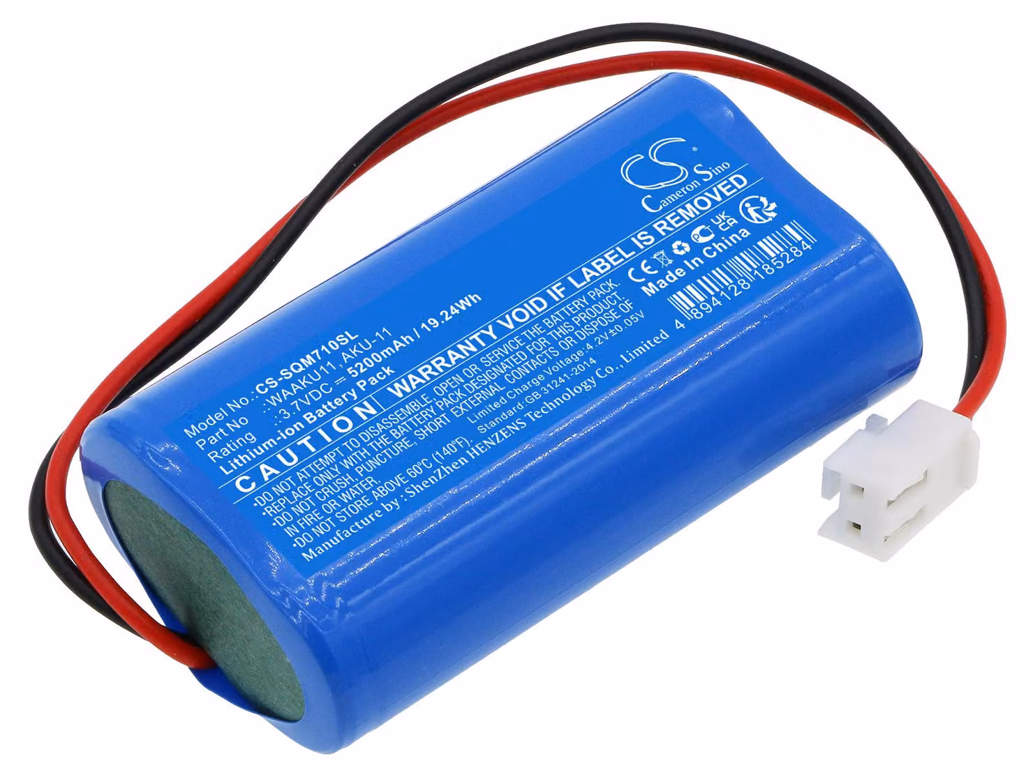 TECHTEK Batteria compatibile con [Sonel] PQM-700, PQM-702, PQM-703, PQM-710, PQM-711 sostituisce AKU-11, per WAAKU11