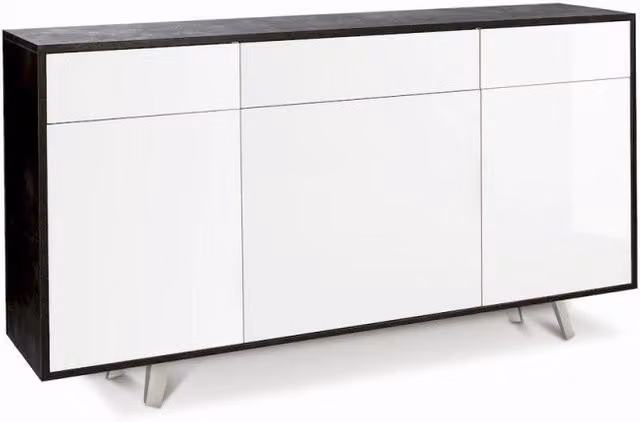 Mobile 3 Ante 3 Cassetti Kit Ossido Nero cm 164x41x92h - Sarmog