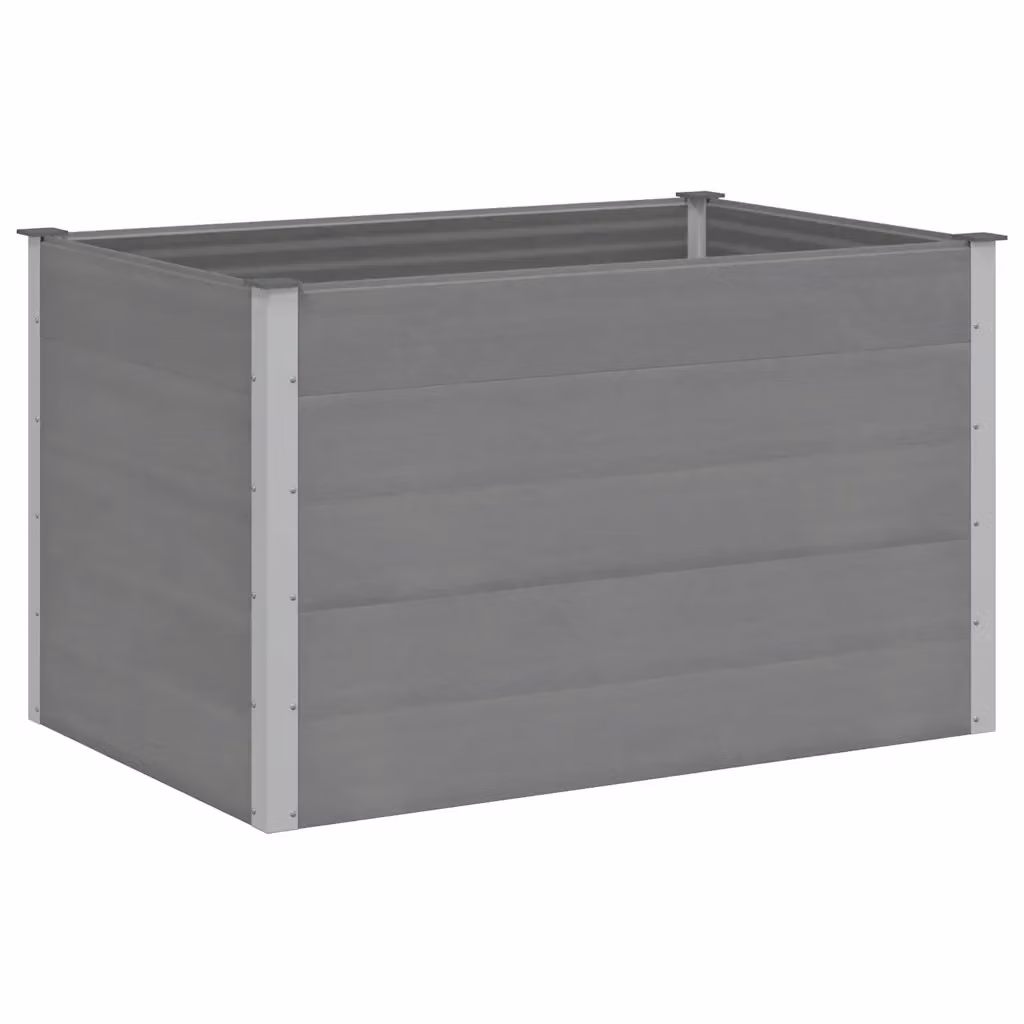 Letto rialzato da giardino vidaXL in WPC grigio L: 150 cm, P: 100 cm, H: 91 cm – 2