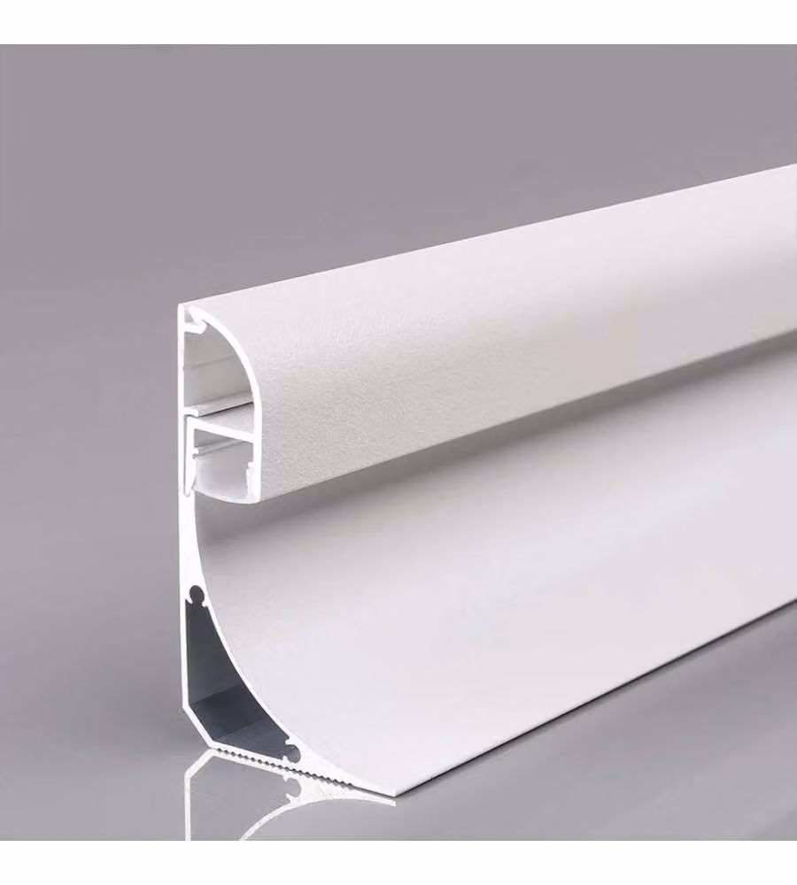 V-TAC Profilo in Alluminio Angolare Colore Silver per Strip LED con Diffusore Copertura Opaca 2000 x 60 x 36mm