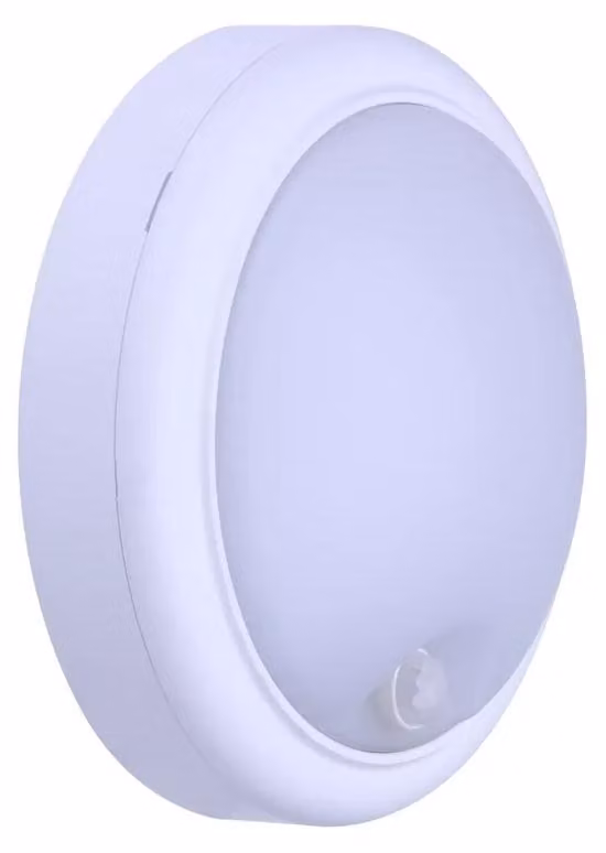Plafoniera LED bianca WL007C con sensore di movimento, 15W, luce bianca naturale (4000K), 1400 lumen, grado di protezione IP54, IK06, compatibile con LED14S, alimentatore PSU, modulo RND, modulo MDU