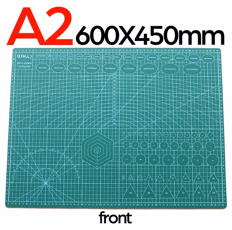 Tappetino da taglio - Tappetino da taglio in PVC - 60 x 45 cm - Autorigenerante - Resistente - Ideale per il fai da te, la cucitura e l'artigianato