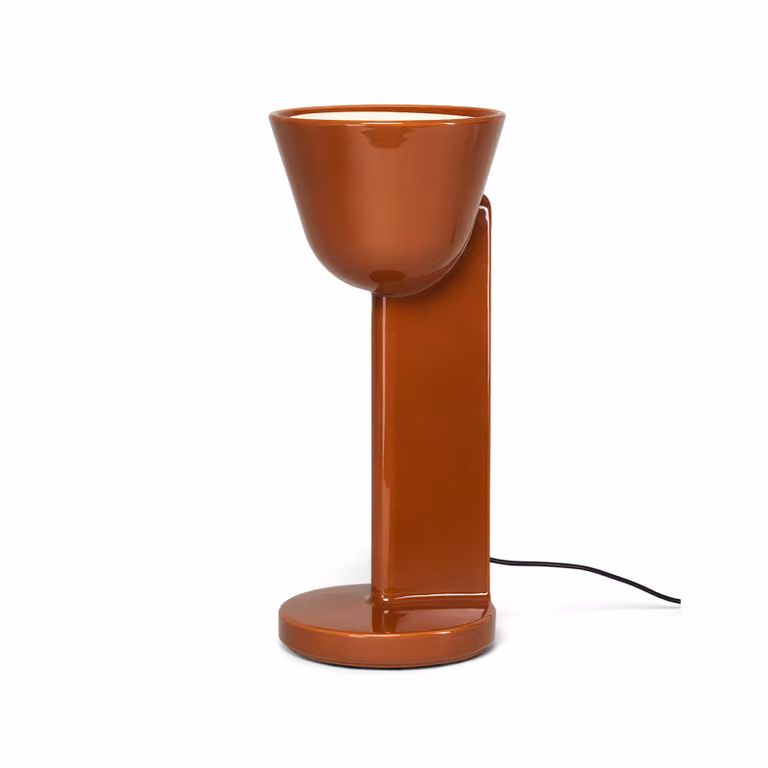 Flos - Céramique Up - Lampada da tavolo - Rosso Ruggine