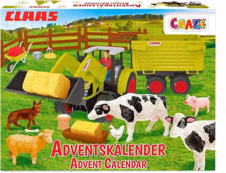 Calendario dell'Avvento CRAZE per bambini Calendario dell'Avvento giocattolo CLAAS Edizione XXL