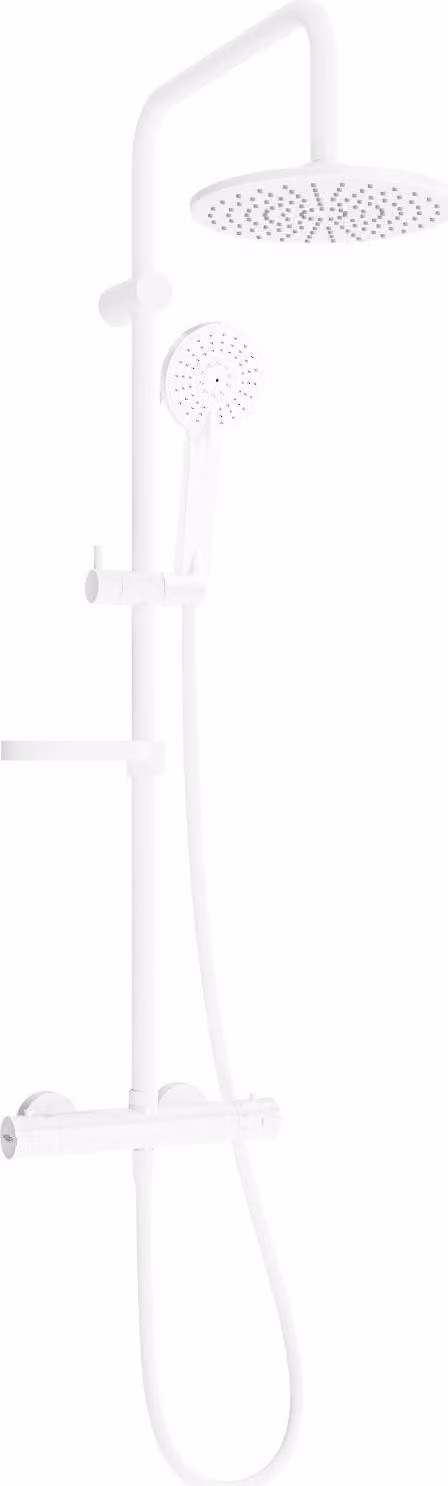 Mexen KX40 set doccia esterno con soffione e miscelatore termostatico, bianco - 771504091-20