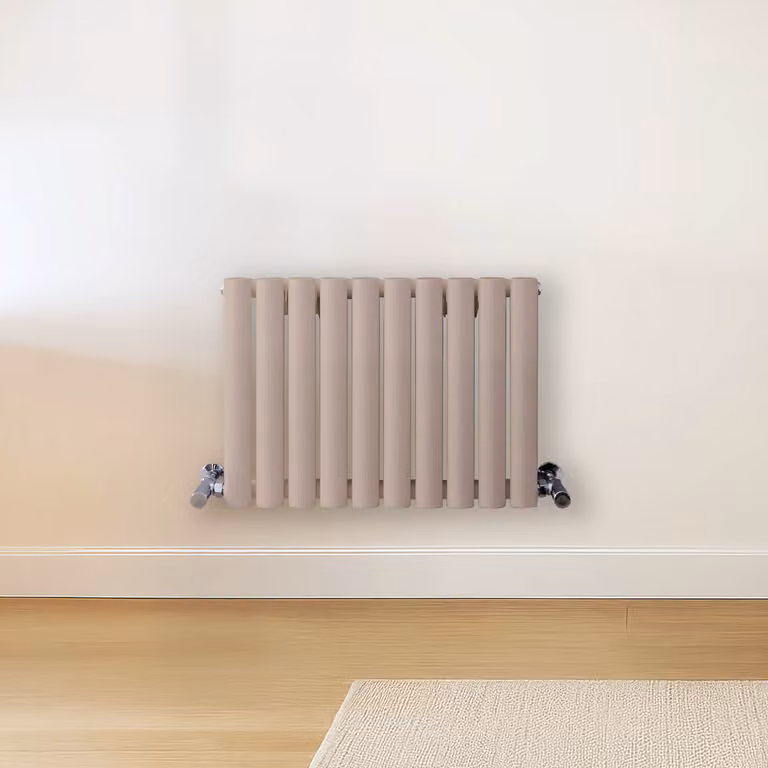 Radiatore di Design Orizzontale Rosa (Rose Petal Rosa) - 400mm x 590mm - Pannello Doppio  - Revive