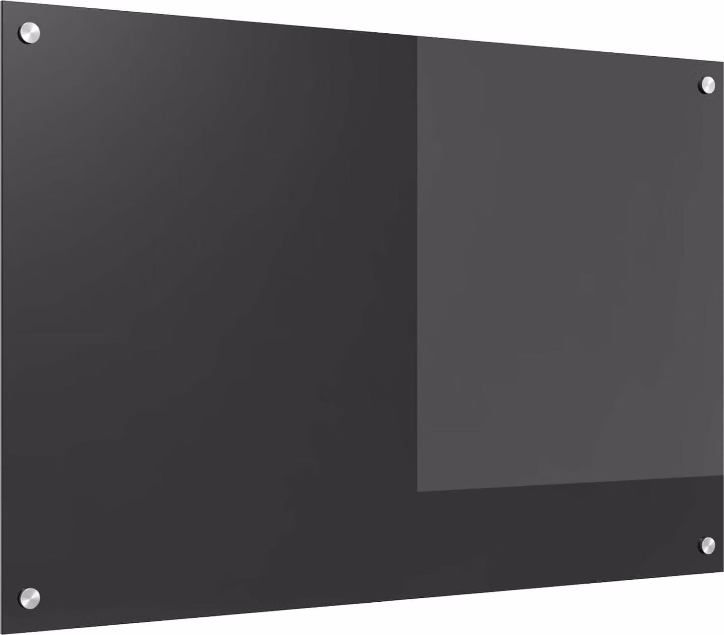Schienale da cucina Grigio scuro 90 x 60 cm vetro temperato