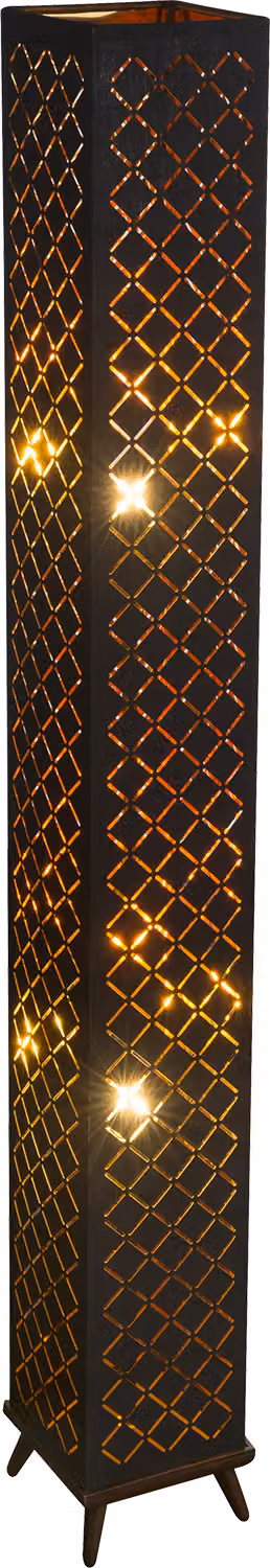 Globo Lighting lampada da terra in metallo nichel opaco, 2x E27