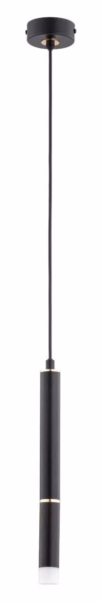Lampada a sospensione DERSO nero-oro 1xG9x10W in metallo, dimensioni: 85x8x8 cm, IP20, Alfa