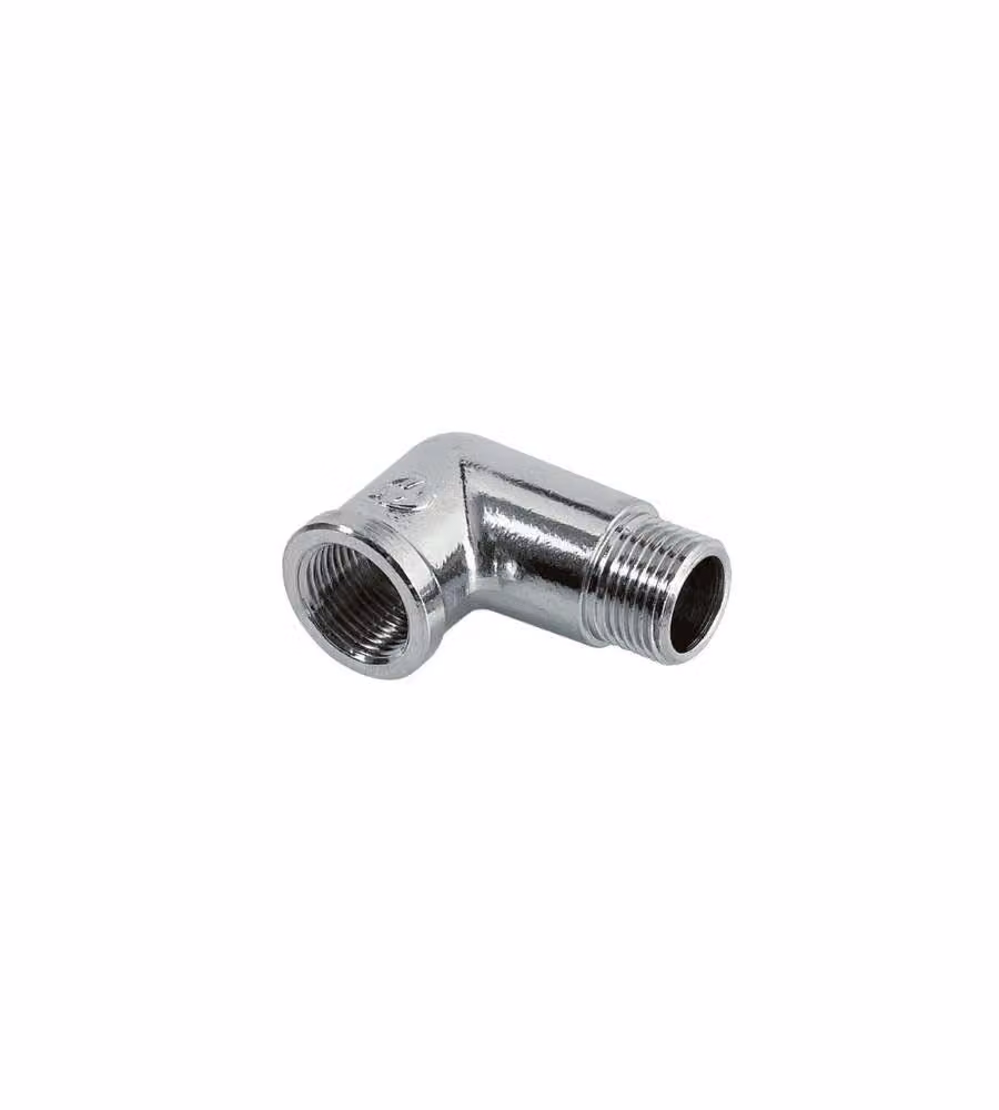 Idrobric Gomito 90° MF cromato lucido 3/4" per scarico acqua