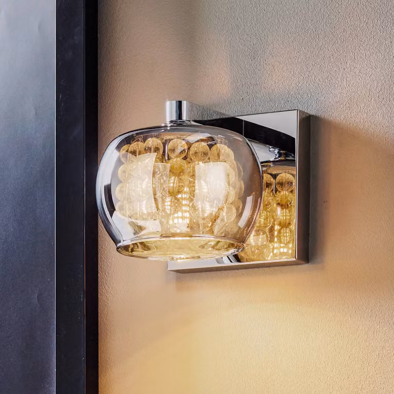 Schuller Valencia Applique da parete a LED Arian, Cromo / Argento, Soggiorno / Sala da pranzo, Metallo, Moderno, Applique a LED