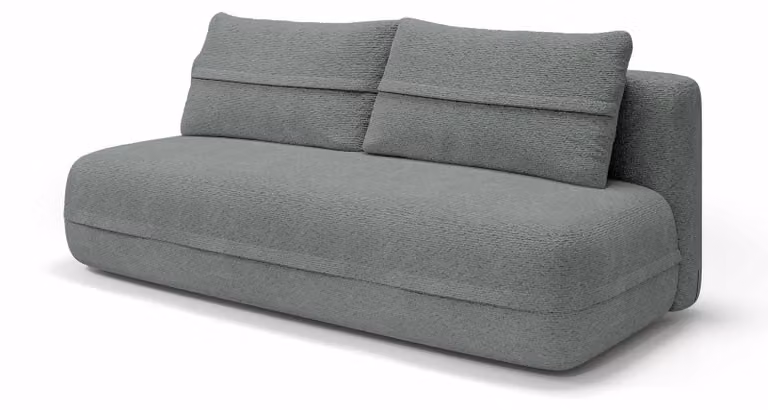 Divano letto, colore grigio antracite