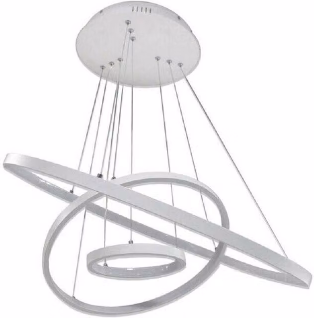 Lampadario a sospensione LED Trade Shop Traesio a forma di pianeta, luce calda 3000K, bianco, 48 W