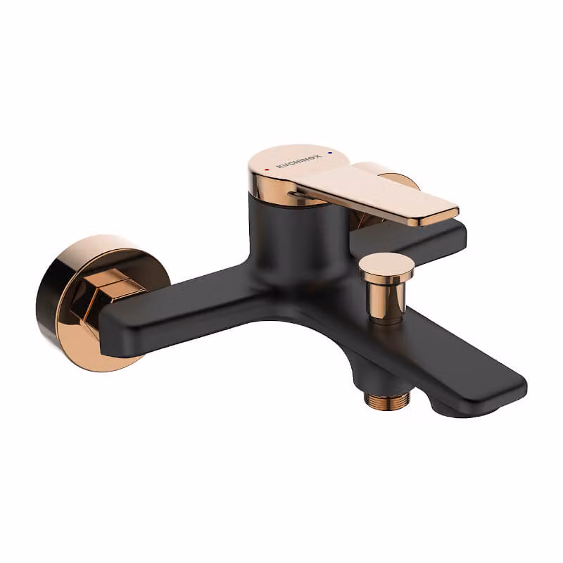 Miscelatore da bagno design oro nero/rosa Miscelatore da bagno