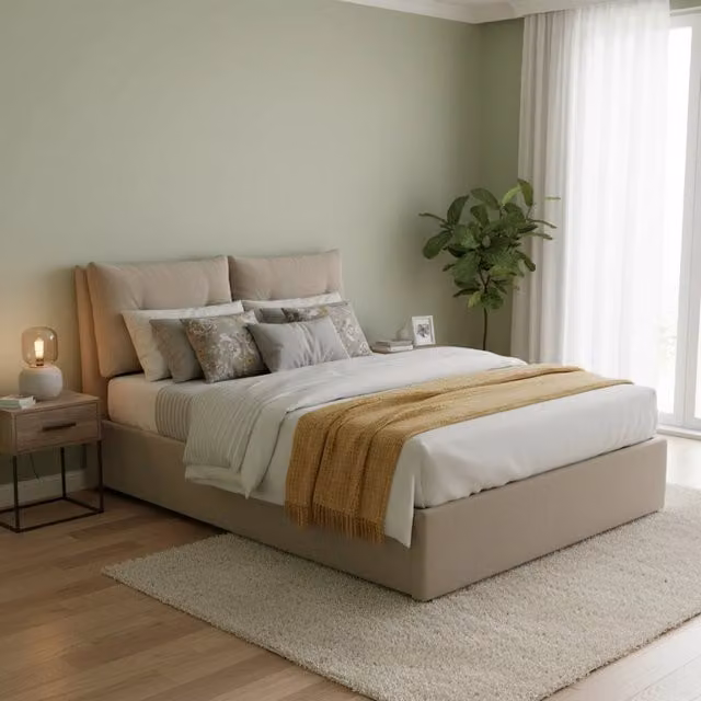 Letto Matrimoniale Aylyn Talamo Italia con Materasso Incluso, Base con Contenitore a Alzata, Grigio
