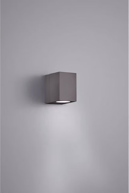 Applique Rettangolare Tiber Spot Led Orientabile IP54 Antracite H10 cm Trio Lighting