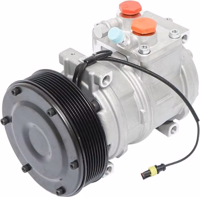 Compressore aria condizionata per John Deere Codice OEM RE46609 Breckner Germany colore argento – 1
