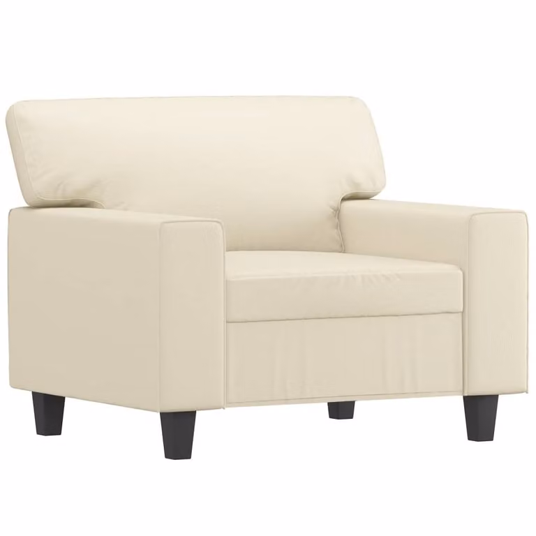 Poltrona crema 60 cm in Pelle finta