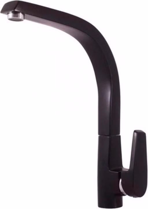 Slezák-RAV Miscelatore per lavello Slezák RAV V819CMATC Colore: nero opaco/cromato, Dimensione: 1/2''