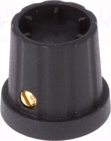 2 manopole rotative, diametro albero: 6,35 mm, con flangia Kuntoff, dimensioni: 16,5 x 19,2 mm, codice prodotto: CL178887