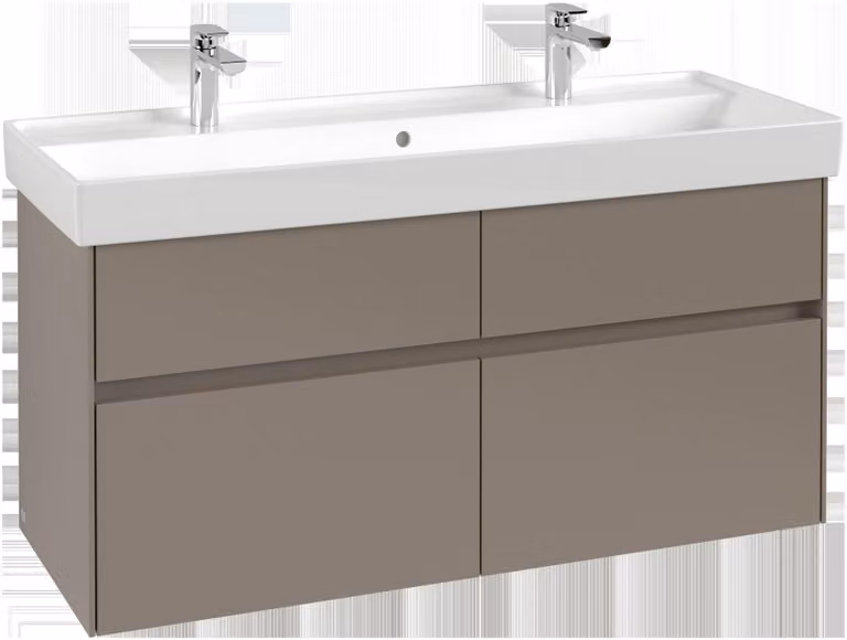 Villeroy & Boch Collaro Meuble sous-lavabo, 4 tiroirs, lavabo au centre, 1154x546x444mm, C01200VN, C01200VN