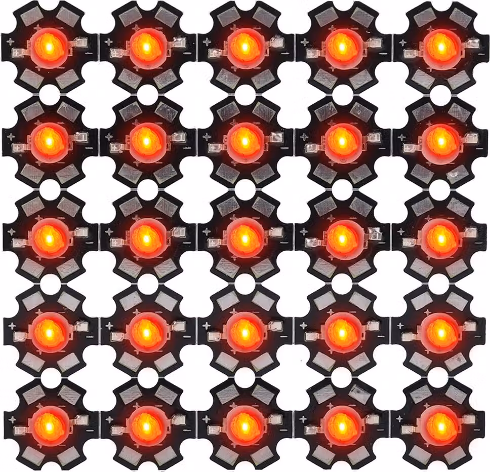 3W ad alta potenza LED lampada perline emettitore diodo chip per apparecchi di illuminazione fai da te rosso