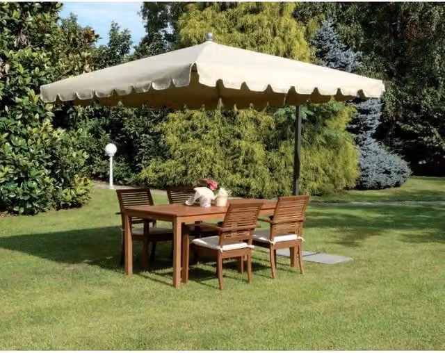 Ombrellone laterale Allegro Maffei in alluminio bianco L 250 x P 250 cm