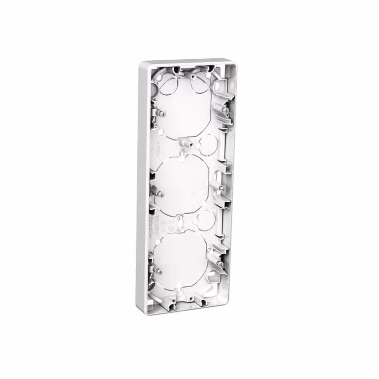 Scatola da incasso Elso, a 3 posti, altezza 21 mm, Exxact bianco WDE002353