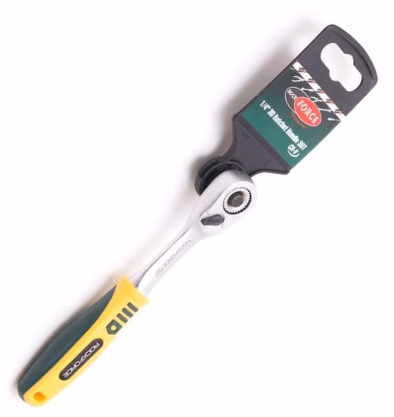 Cricchetto con meccanismo girevole da 1/4"