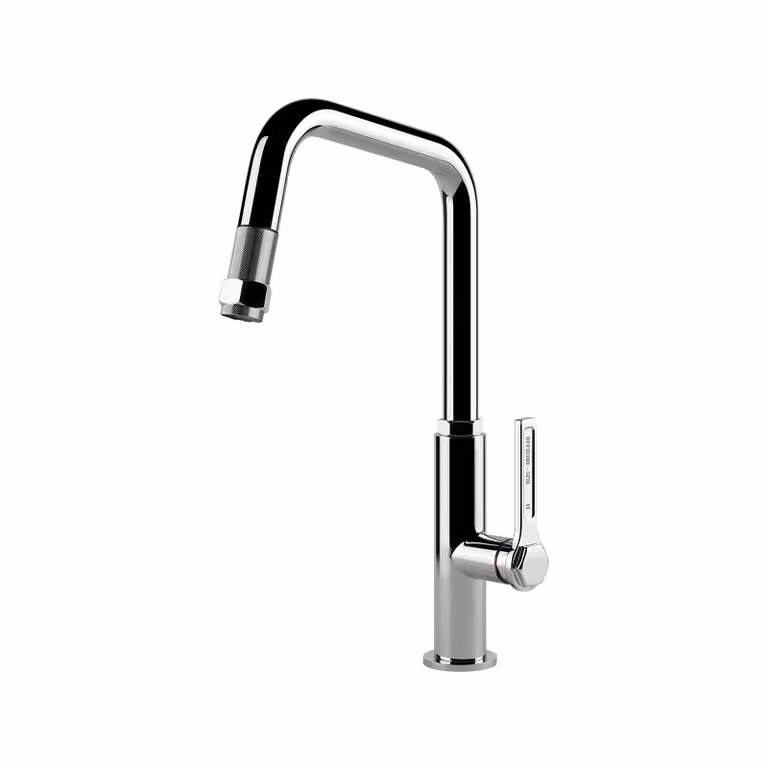 Gessi 60053, estrazione, cromo, maniglie a leva, immagine singola, 3/8", 360°