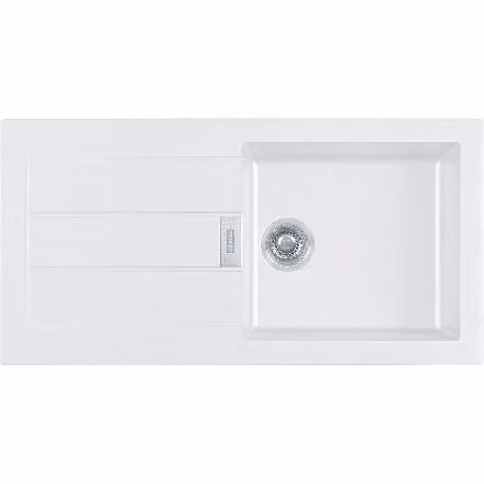 Franke Sirius 2.0 - Lavello in tectonite S2D 611-100, 1000x500 mm, bianco 143.0613.639