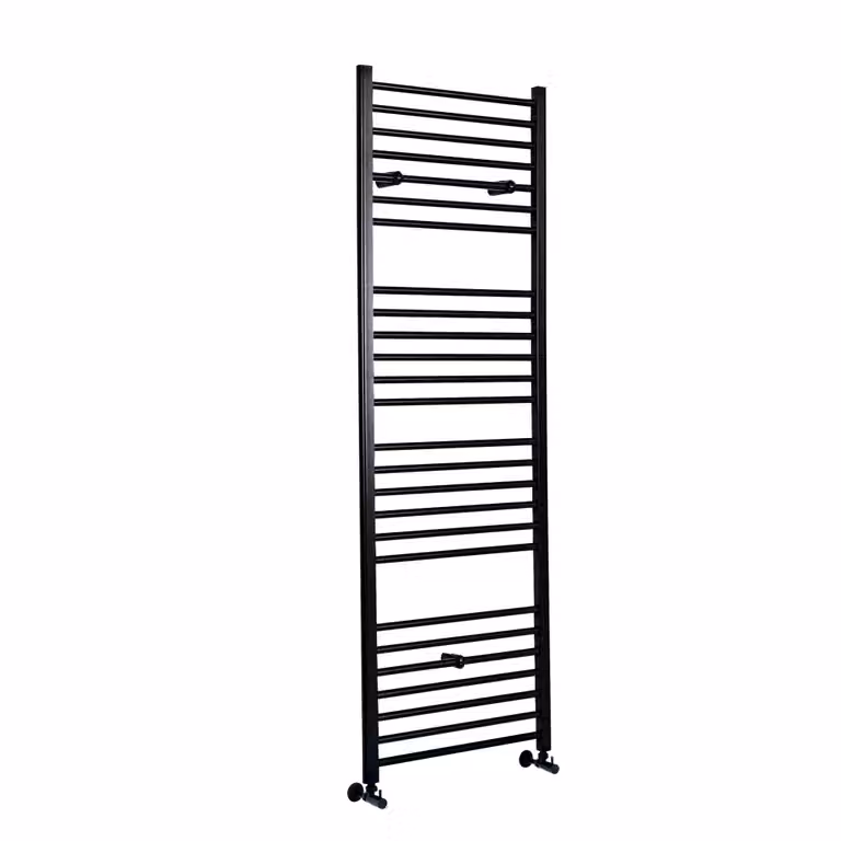 Scaldasalviette di Design Nero - Termoarredo Bagno Piatto - 1800 x 400mm - 610W - Nox