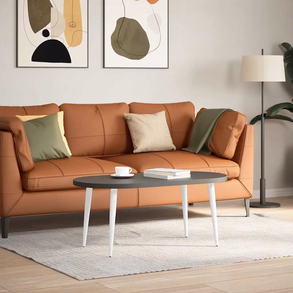 vidaXL Gambe per Tavolino da Caffè Forma Conica 4 pz Bianco 30-31 cm