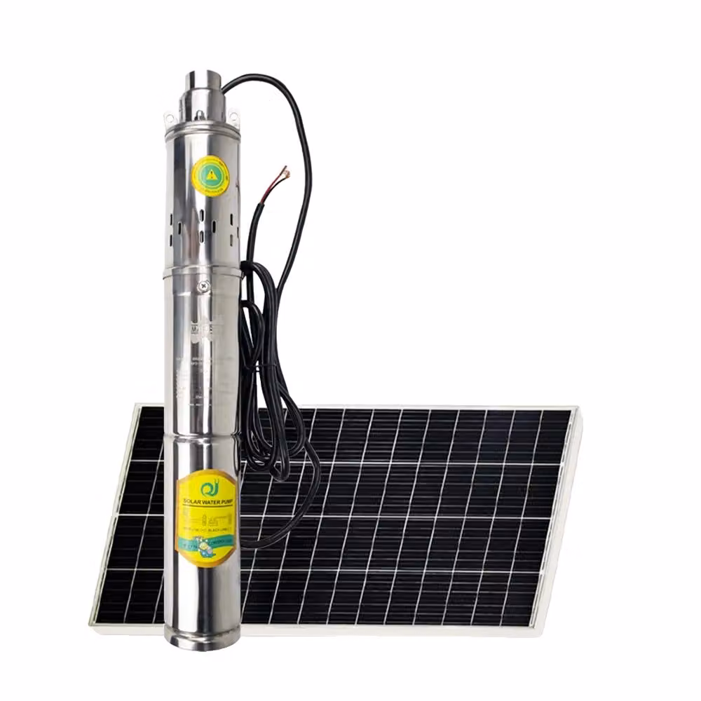 Pompa sommergibile solare DC da 400W, con portata massima di 2,5 tonnellate all'ora, realizzata in acciaio inossidabile, 48V/60V, 48V/60V, 400W