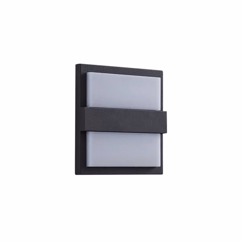 Applique da esterno Lucande LED Gylfi, 20 cm, antracite, alluminio