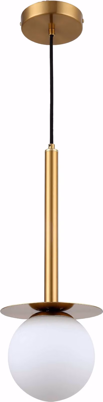 Lampada a sospensione Roma oro-bianca 1xE14x40W in metallo, dimensioni: 120x18x18 cm, IP20, Light Prestige