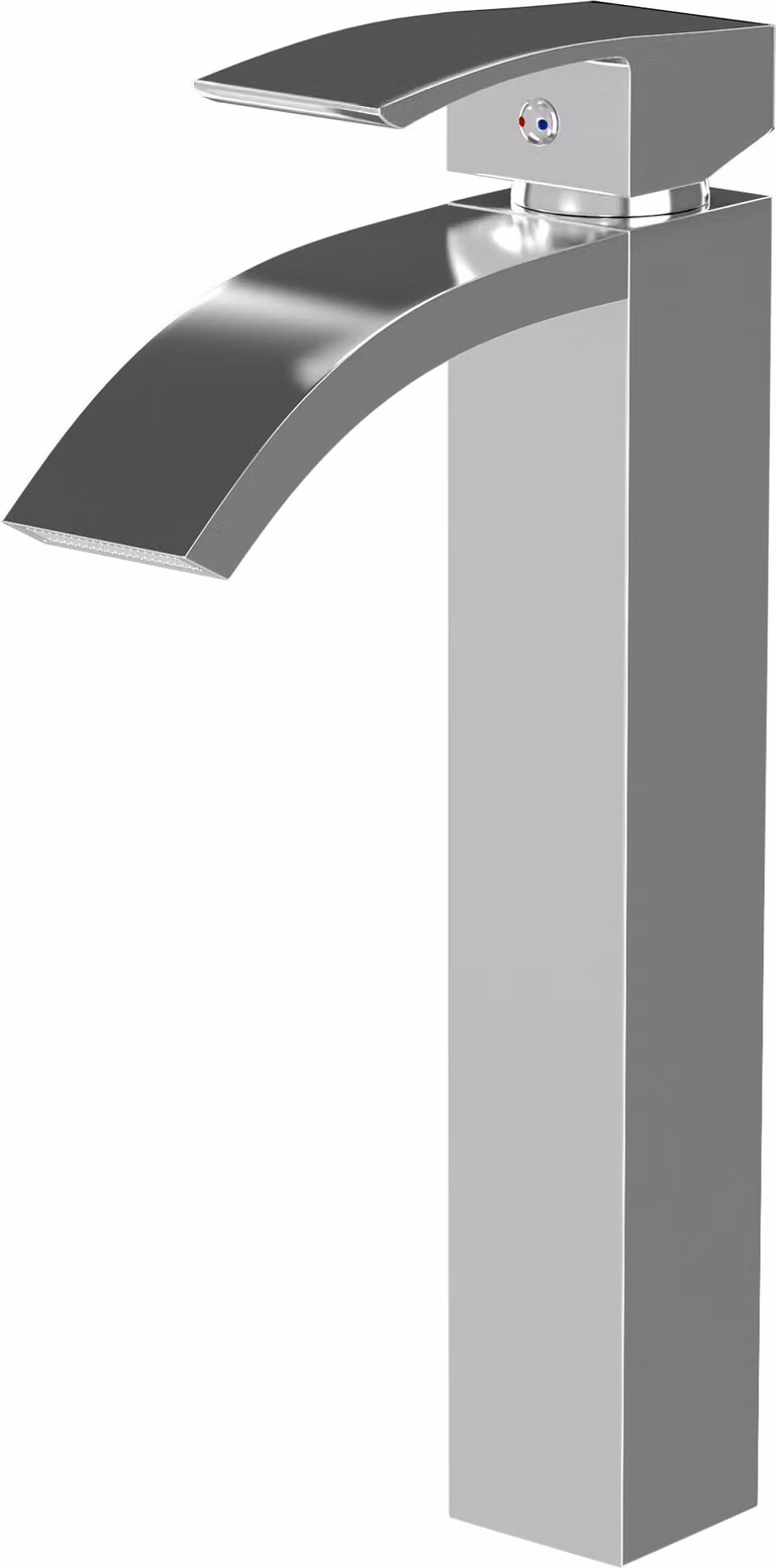 Granitan - Miscelatore lavabo - Rubinetto bagno altezza 31 cm - Rubinetto cromato - UNIVERSAL