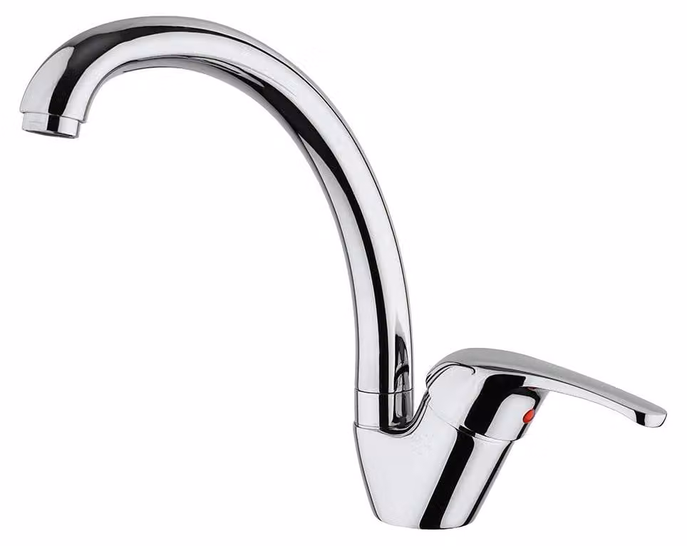 Miscelatore per cucina, monocomando, cromato, girevole, 360°