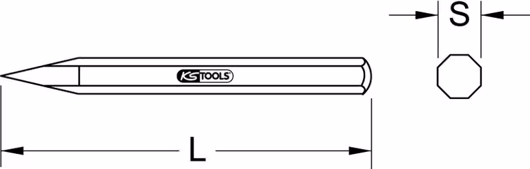 KS Tools 162.0237 scalpelli per muratura Scalpello per muratura