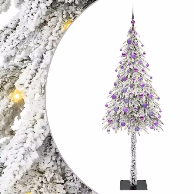 Albero di Natale con 300 LED-Luci decorative natalizie Bianco 180 cm PE e Acciaio 957245