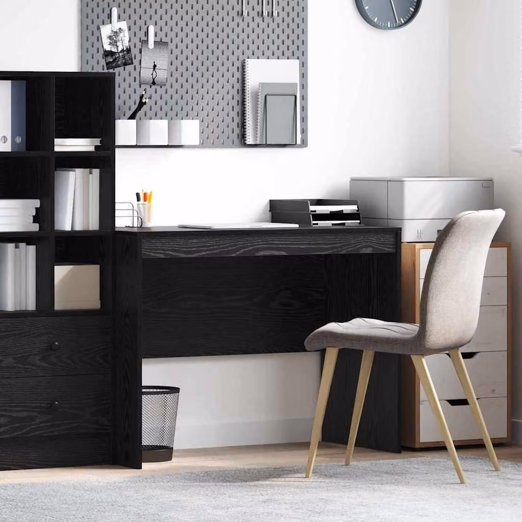 Maison Exclusive - Scrivania effetto rovere nero 100 x 50 x 76 cm